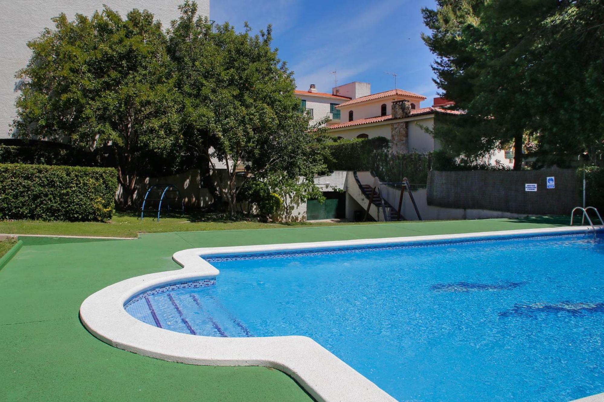 At044 Cerca De La Playa, Con Piscina Y Airco Apartment Torredembarra Exterior photo